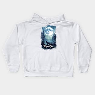 Hear the Call: A Lone Wolf Howls in the Wayward Son Forest Kids Hoodie